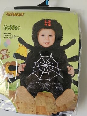 Spirit Halloween Baby Spider Costume 18-24 Months Plush